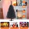Costway 3ft. Unlit Matte Black Artificial Christmas Tree